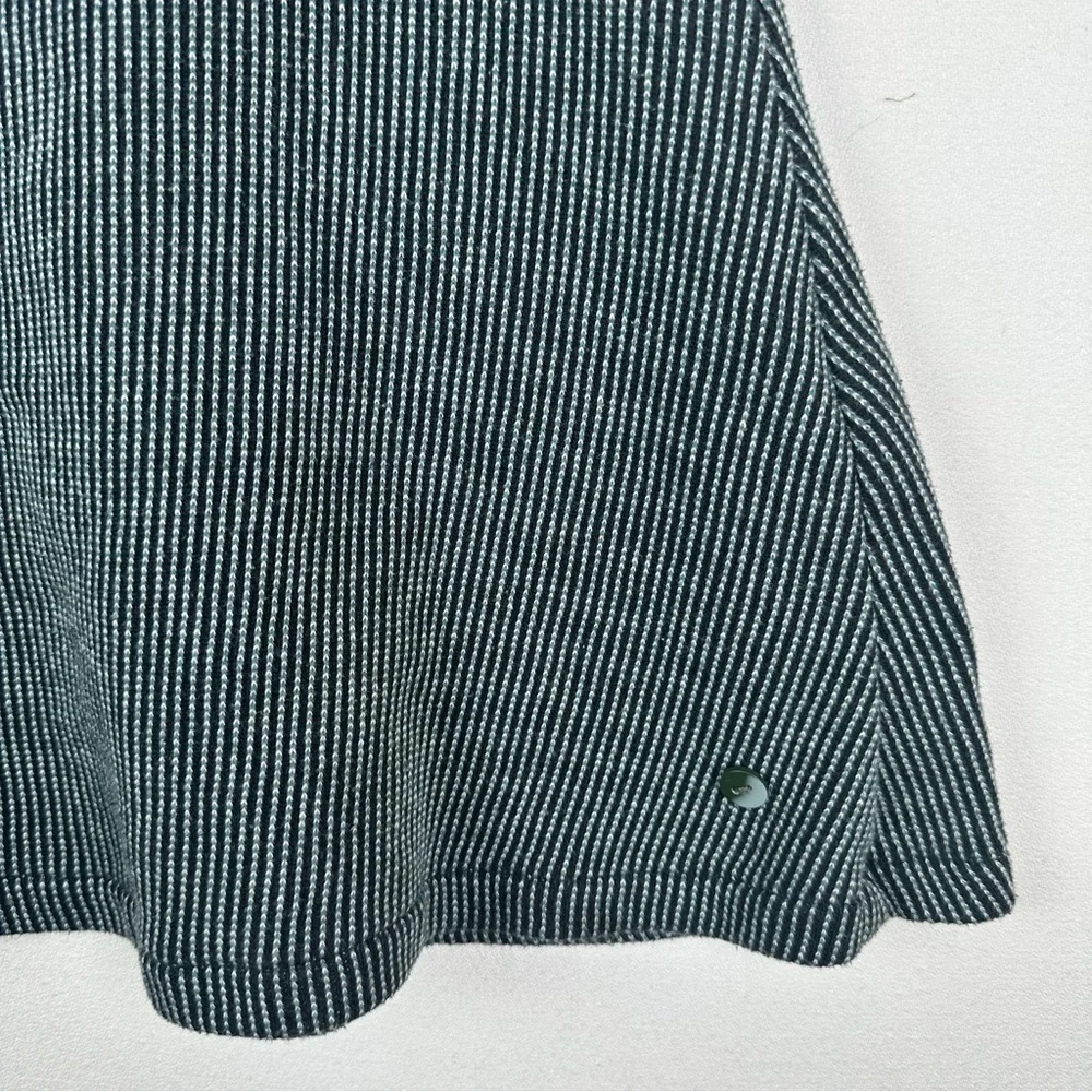 Skunkfunk Faux Wrap A-line Stripe Cap Sleeve Dress A-line - Picture 3 of 10